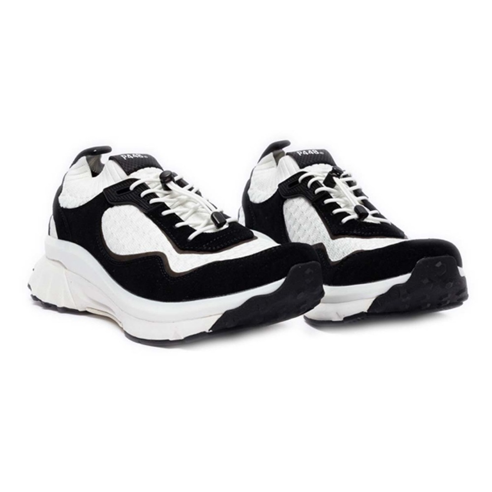 P448‎ Black and White Sneakers Size 39